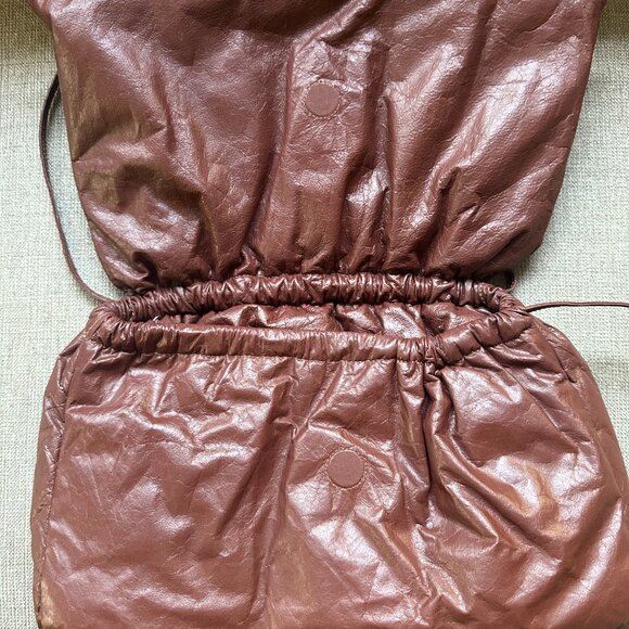 Christian Wijnants Acube Bag - Brown Lambskin Leather - Picture 11 of 12